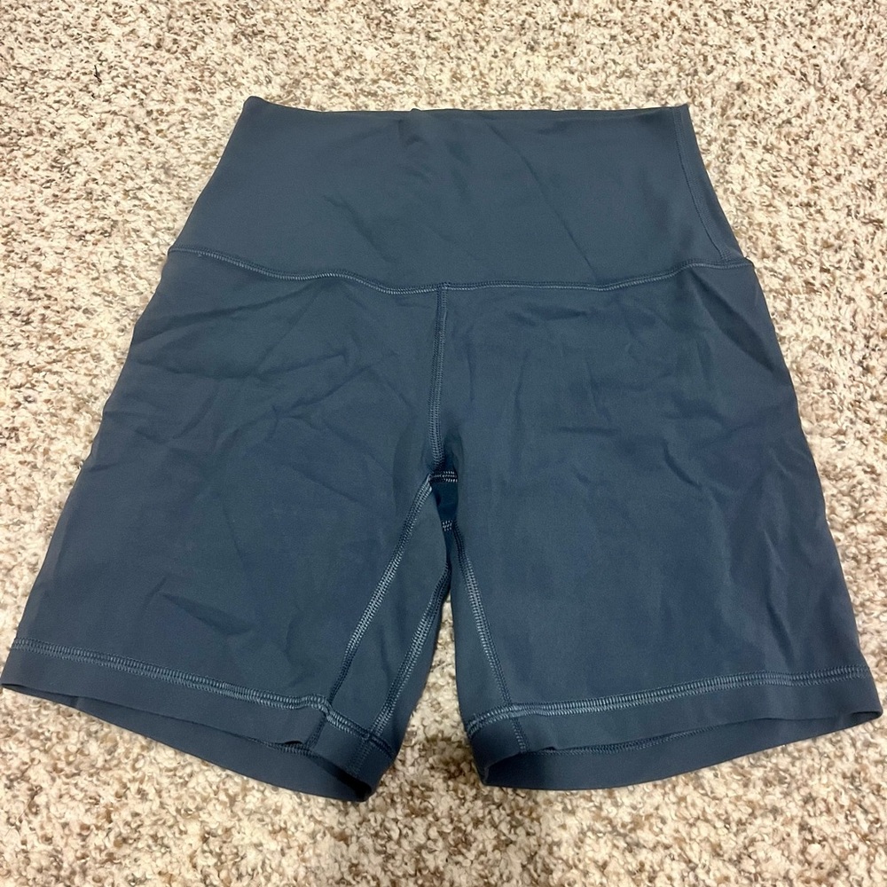 Women's High-Waisted Navy Shorts